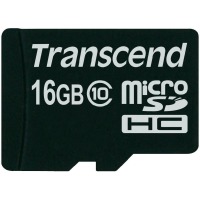 Transcend microSDHC 16GB Class10 + SD-adapter